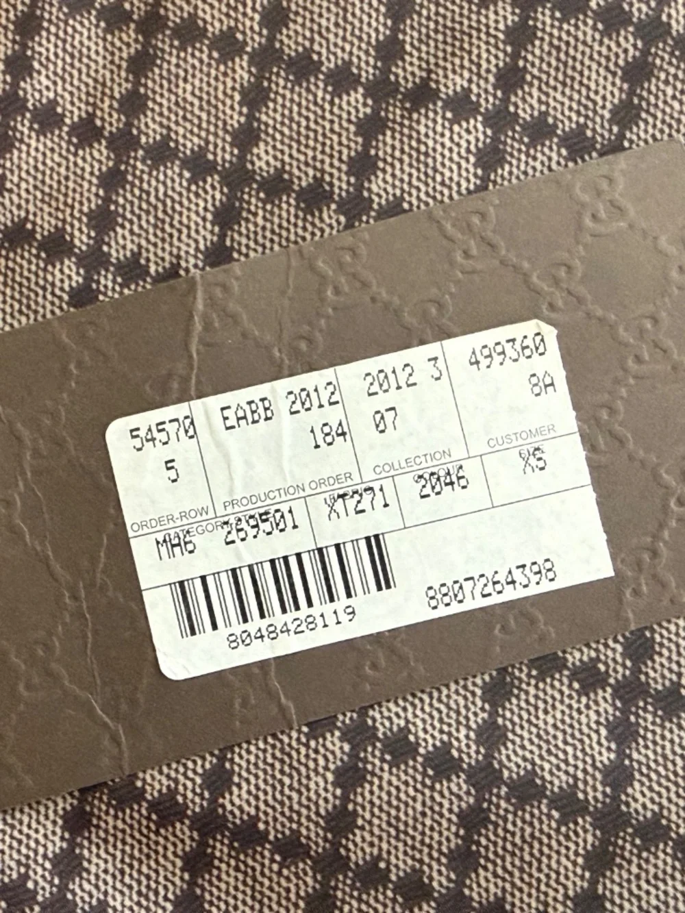 Gucci Brown Diamante Jacquard Nylon Swim Trunks XS NWT Italy